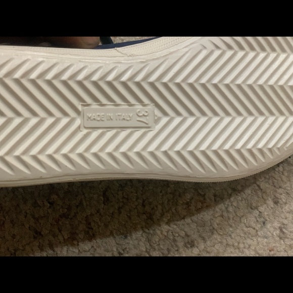 Navy Blue Suede Sandals - Picture 2 of 8